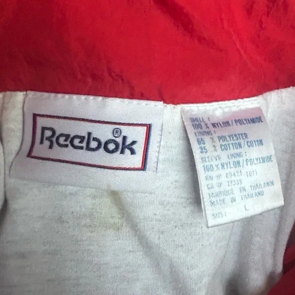 Y2K Reebok Tracksuit L 90's Retro Parachute Windbreaker Joggers